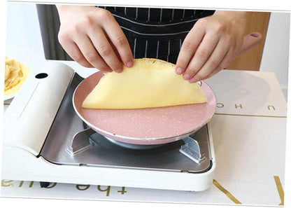 Aluminum Non-stick Omelette Pancake Pan 22cm Flat Bottom for Restaurant