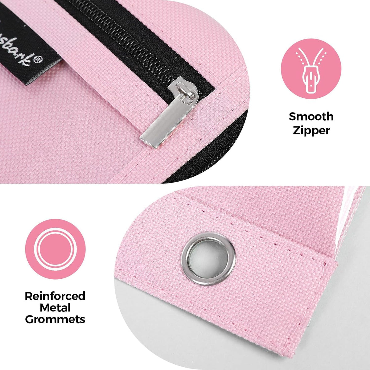 Pencil Pouch for 3 Ring Binder, 11"×9" Clear Window Pencil Bag