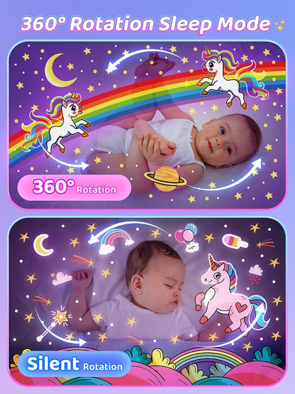 Carousel Night Light for Kids,15 Sounds&15 Films Star Projector,Gifts