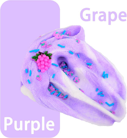 Prefilled Rabbit Jelly Cube Clear Crystal Slime Pack, Stretchy Non Sticky, Pink Bunny Slime with Heart Add-ins, Kids Party Favors, Classroom Rewards, Fidget Toy