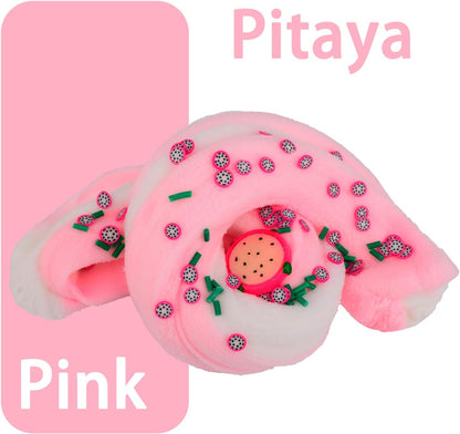 Prefilled Rabbit Jelly Cube Clear Crystal Slime Pack, Stretchy Non Sticky, Pink Bunny Slime with Heart Add-ins, Kids Party Favors, Classroom Rewards, Fidget Toy