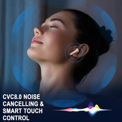 Wireless Bluetooth 5.4 Earbuds, 6D Stereo Ear Buds, LED Power Display