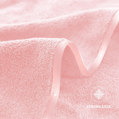 Microfiber 4 Pack Bath Towel Set, Lightweight and Quick Drying, Ultra Soft Highly Absorbent Towels for Bathroom, Gym, Hotel, Beach and Spa (Pink)