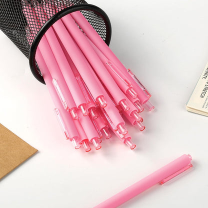 Bulk, 50 Pack Smooth Pink Ink Ballpoint Pen, Wholesale Retractable Pens, No Bleed Aesthetic Click Pen Medium Point, 1.0MM