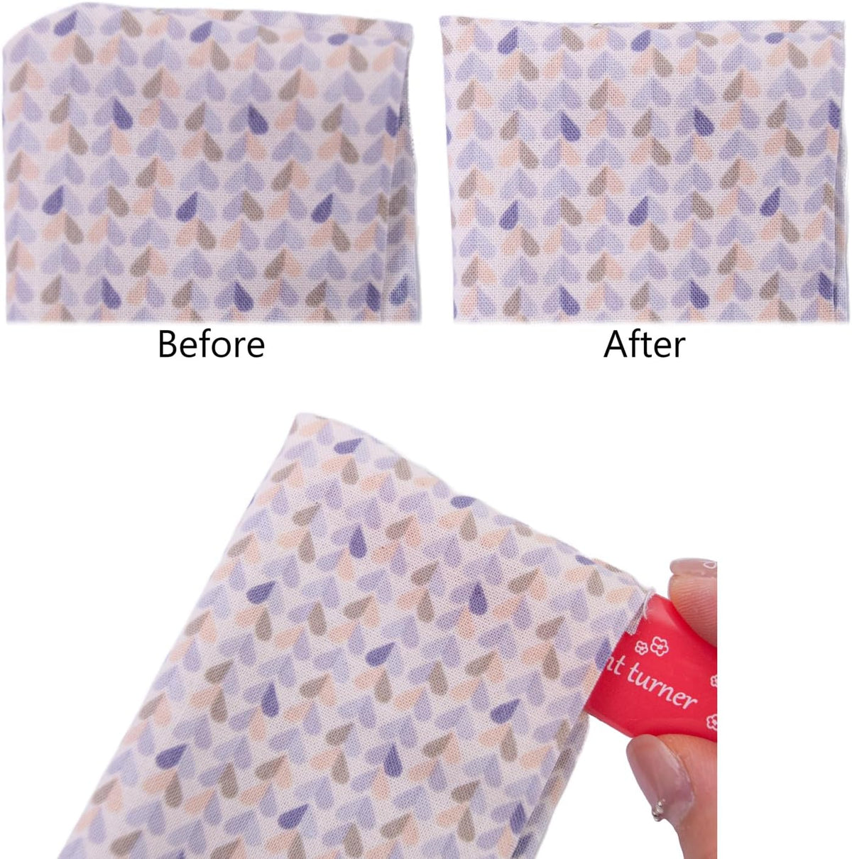 NIUGRECF 1PC Pink Point Turner & Seam Creaser