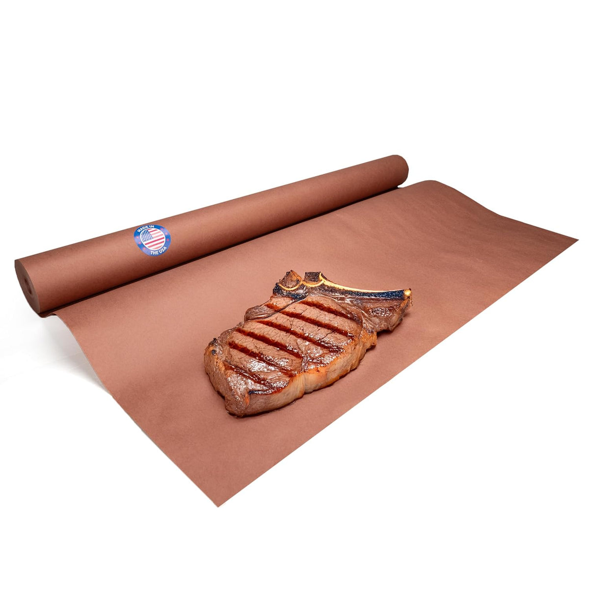 Peach Butcher Paper 36" x 2160" (180 feet) - USA-Made Natural Paper Roll