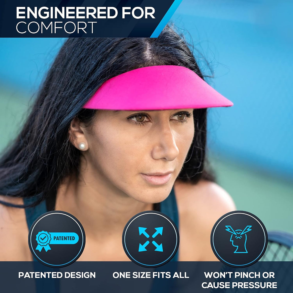 Sun Visor for Women | Stylish, Lightweight Golf & Tennis Hat | UV Protection for Outdoor Sports & Travel