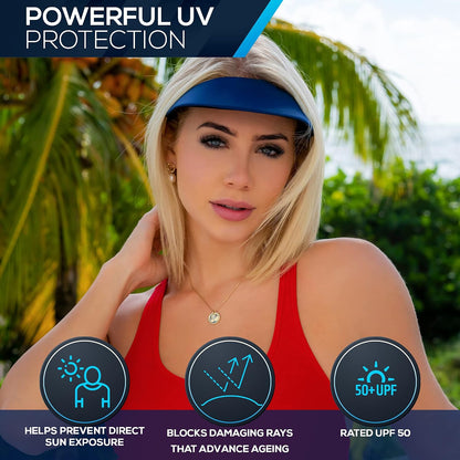 Sun Visor for Women | Stylish, Lightweight Golf & Tennis Hat | UV Protection for Outdoor Sports & Travel