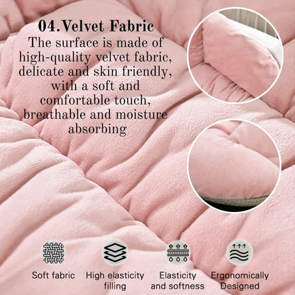 Desk Chair Cushion with High Back Support Office Chair Seat Pad with Non-Slip Bottom for Office Car Home Dining Room Kitchen
