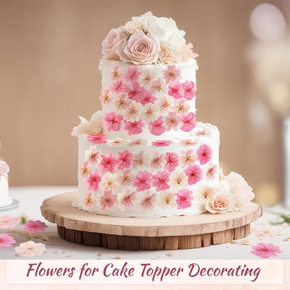 96 Pcs Pressed Edible Flowers for Cake Decoration