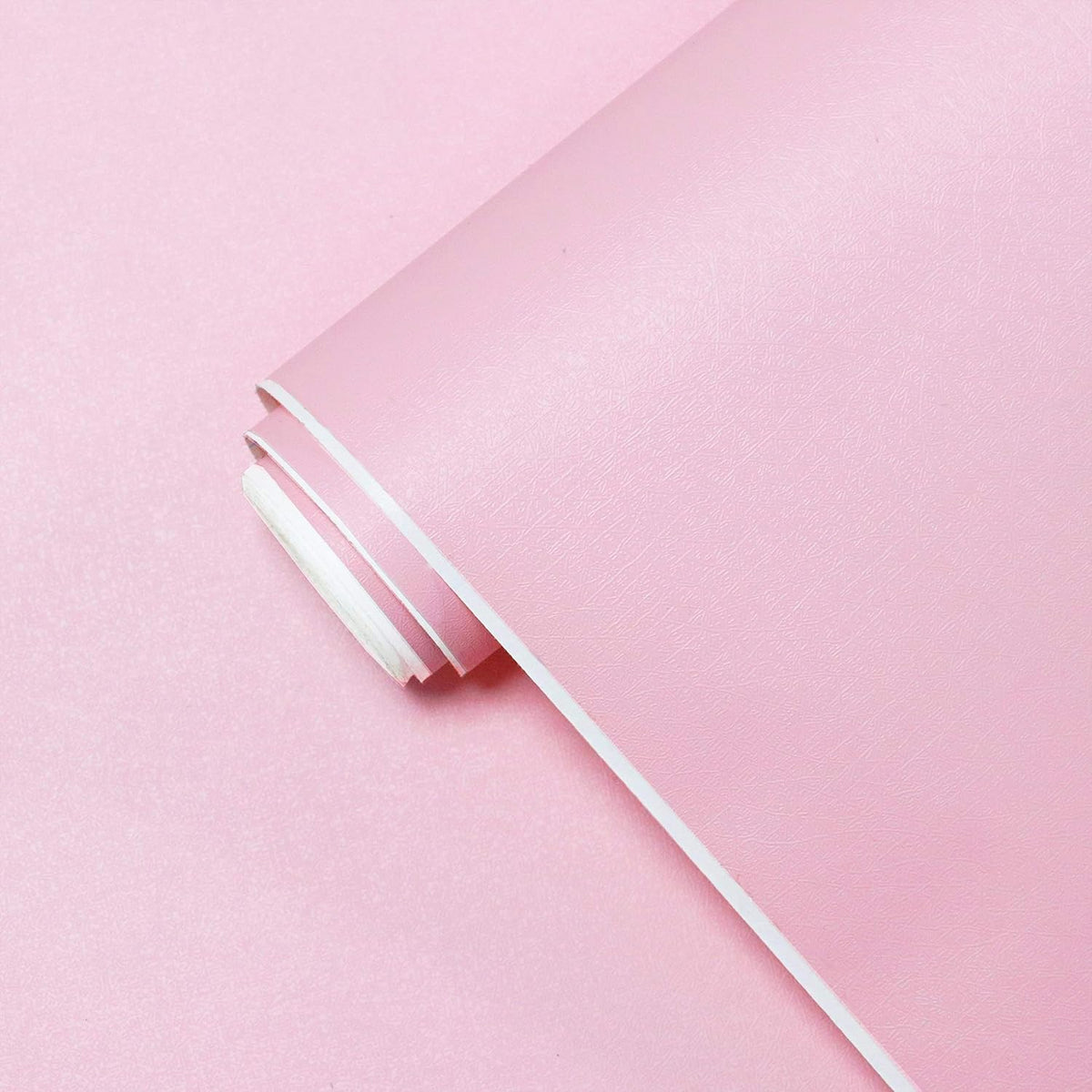 17.71" X 118" Pink Wallpaper Solid Color Peel and Stick Wallpaper Pink Contact Pape Modern Removable Self Adhesive Wall Paper for Badroom Covering Cabinet Countertop Vinyl Roll