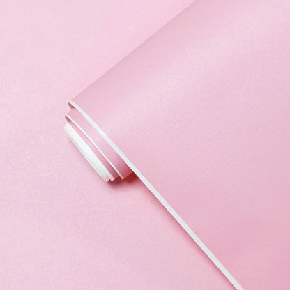 17.71" X 118" Pink Wallpaper Solid Color Peel and Stick Wallpaper Pink Contact Pape Modern Removable Self Adhesive Wall Paper for Badroom Covering Cabinet Countertop Vinyl Roll