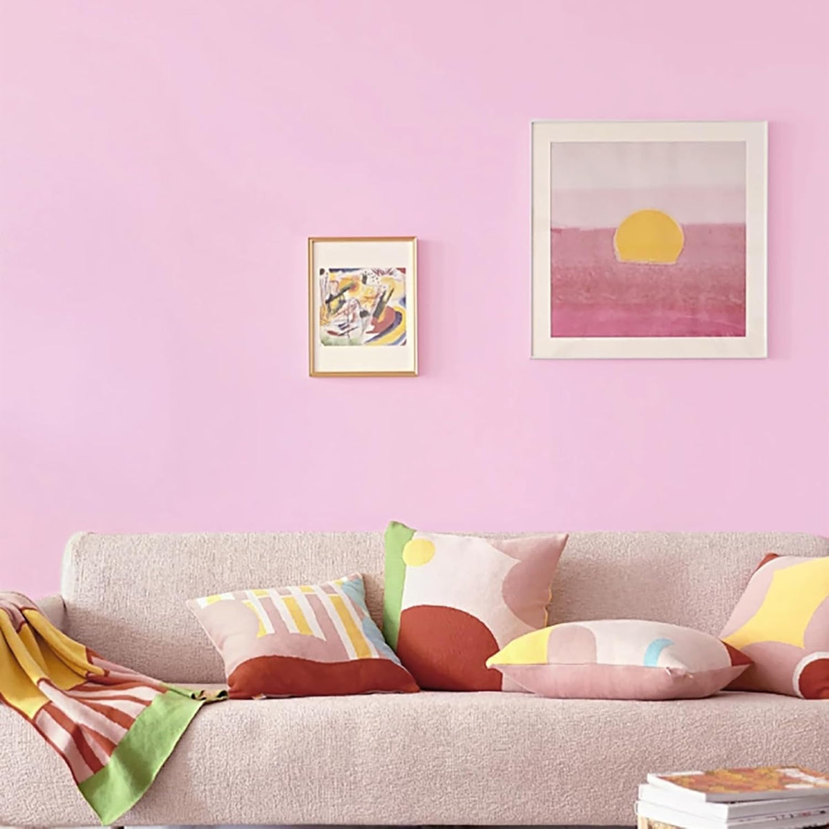 17.71" X 118" Pink Wallpaper Solid Color Peel and Stick Wallpaper Pink Contact Pape Modern Removable Self Adhesive Wall Paper for Badroom Covering Cabinet Countertop Vinyl Roll