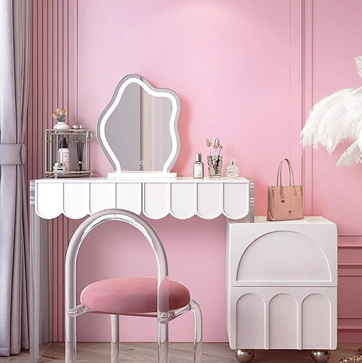 17.71" X 118" Pink Wallpaper Solid Color Peel and Stick Wallpaper Pink Contact Pape Modern Removable Self Adhesive Wall Paper for Badroom Covering Cabinet Countertop Vinyl Roll