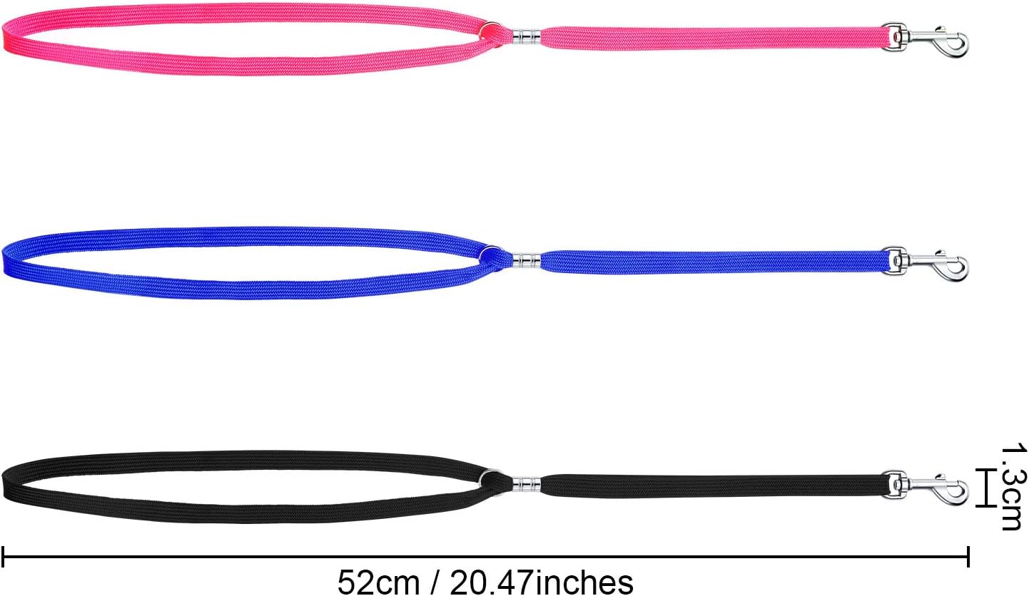 Boao 9 Pieces Pet Grooming Loops Nylon Restraint Noose Adjustable Fixed Dog Cat Safety Rope for Pet Grooming Table Bathtub