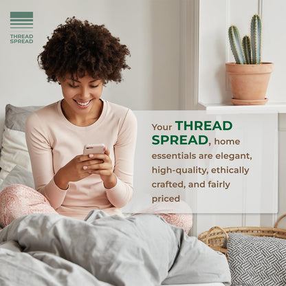 100% Organic Cotton Pillow Cases Standard Size - Natural Cotton Pillow Cases Queen Size Set of 2 (Blush), Soft, Cooling, Crisp & Breathable Percale Weave Pillowcase, GOTS Certified
