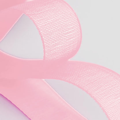 Sweet Nectar Pink Organza Chiffon Ribbon 1/2 inch X 50 Yards