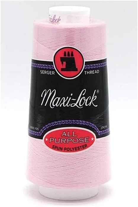 American & Efird All Purpose Spun Polyester Thread - 100% Polyester - 3,000 Yards - Pink - Choose Your Quantity (1)