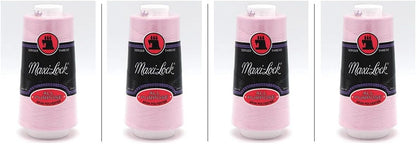 American & Efird All Purpose Spun Polyester Thread - 100% Polyester - 3,000 Yards - Pink - Choose Your Quantity (1)