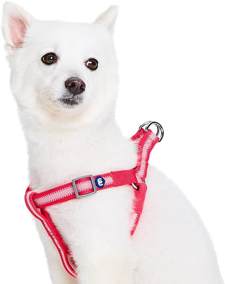 Essentials Step-in Reflective Back to Basics Dog Harness, French Pink, Chest Girth 20" - 26", Medium, Adjustable Harnesses for Dogs