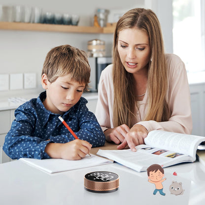 Kitchen Timer with LED Digital Display Smart Efficana for Home Classroom Gym Office, Volume and Brightness Adjustable Productivity Timer (Rose Gold)