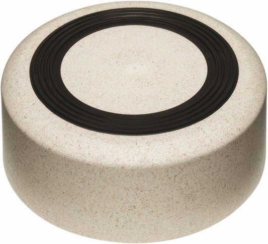 Loving Pets - Dolce Bamboo - Eco-Friendly Pet Bowls & Dishes for Dog, Cats, Puppy Food and Water Dish -Sustainable and Dishwasher Safe, Made with Real Bamboo (Small, Oat-Beige)