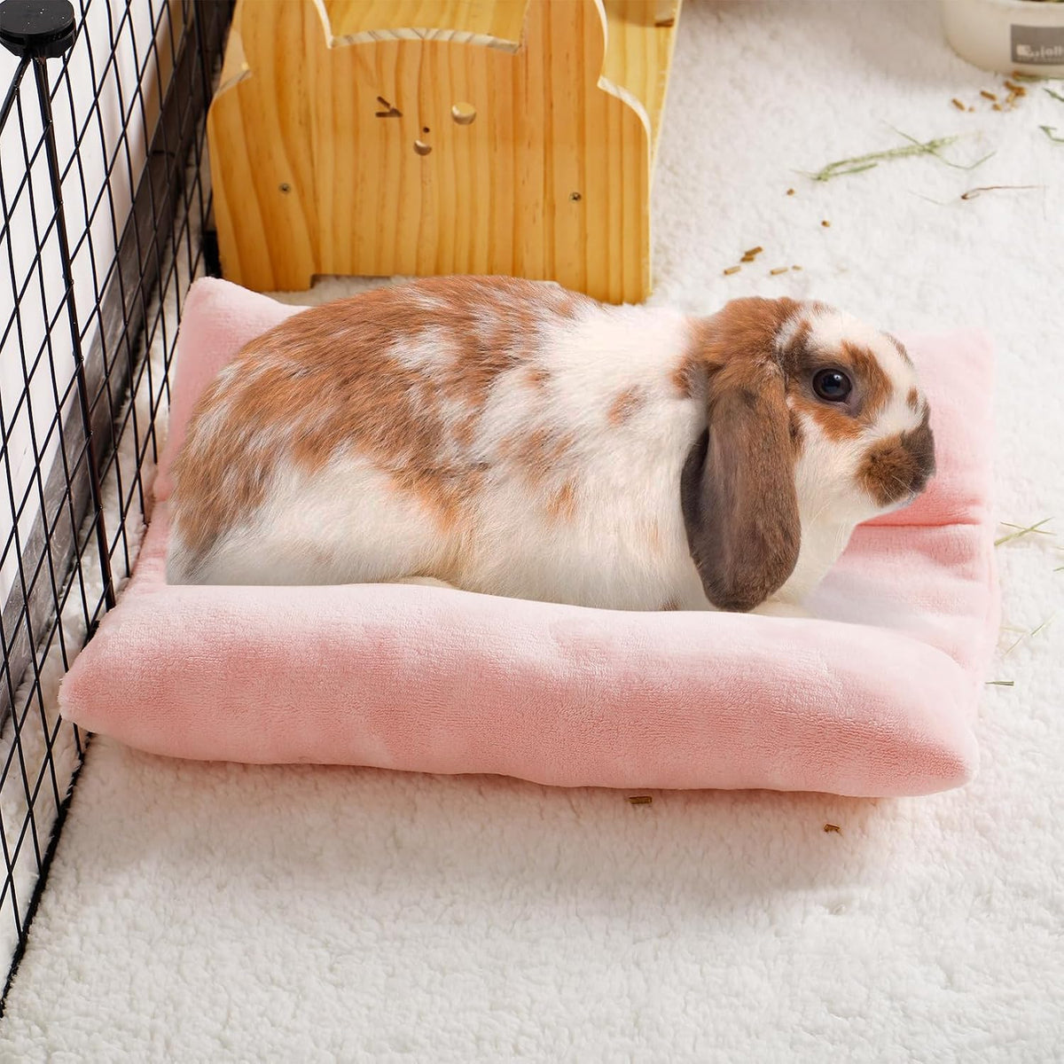 15.7" x 14" Bunny Bed for Rabbit Cage, Thickened & Soft