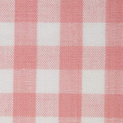 DII Cotton Napkin Set Machine Washable Everyday Basic, 20x20, Pink & White Gingham, 6 Count