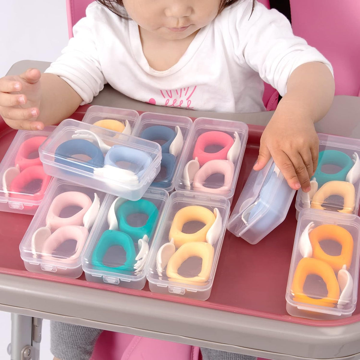 Toddler Utensils Set, Baby Forks & Spoons with Silicone Handle