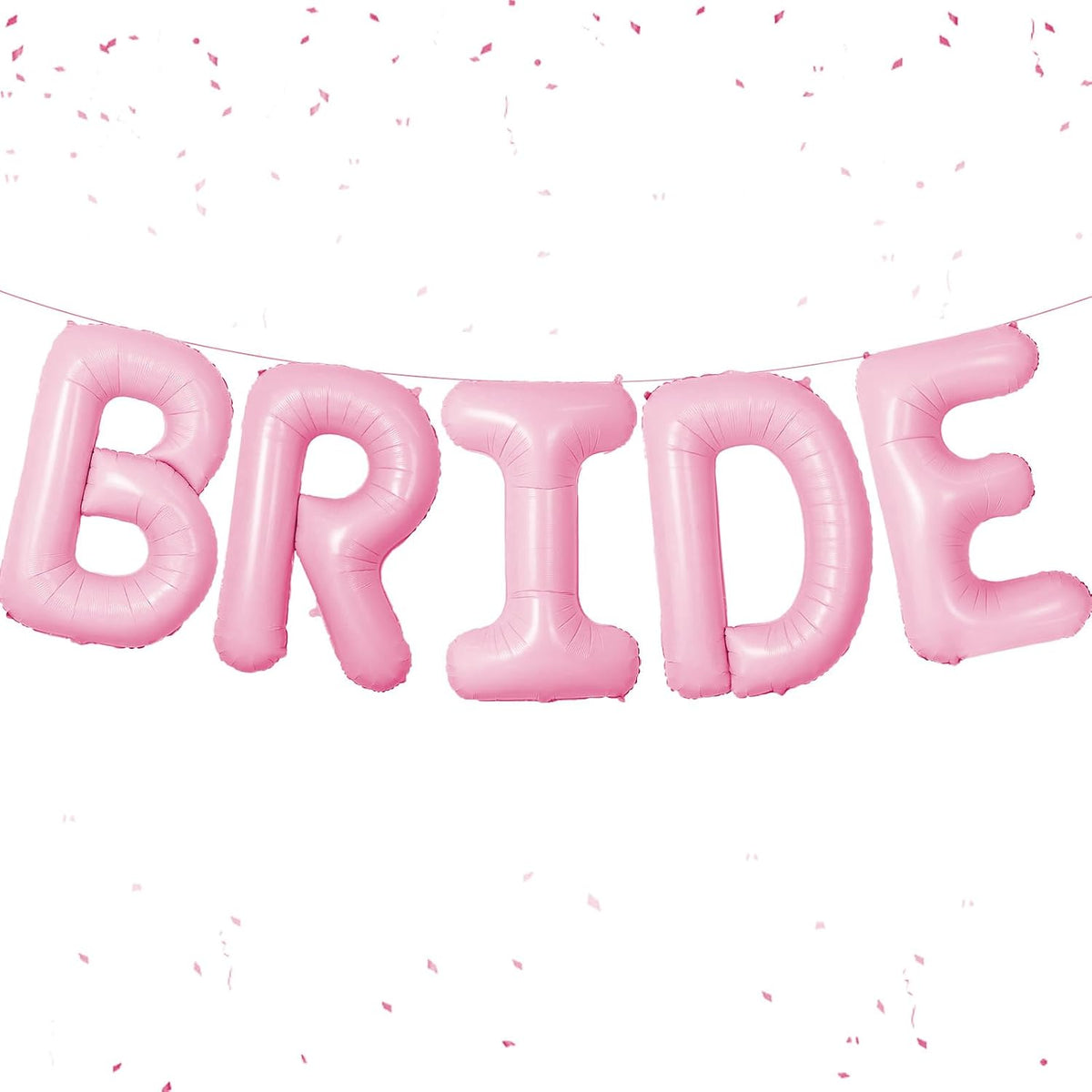 Bride Balloons - Wedding & Bachelorette Party Decorations - Pink Macaron Bride Balloons - Bridal Shower Sets-5 PCS