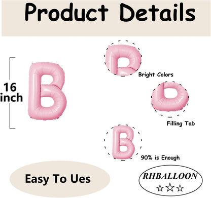 Bride Balloons - Wedding & Bachelorette Party Decorations - Pink Macaron Bride Balloons - Bridal Shower Sets-5 PCS