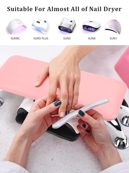 Big Arm Rest for Nails Cushion: Microfiber Leather Hand Rest for Nails Tech