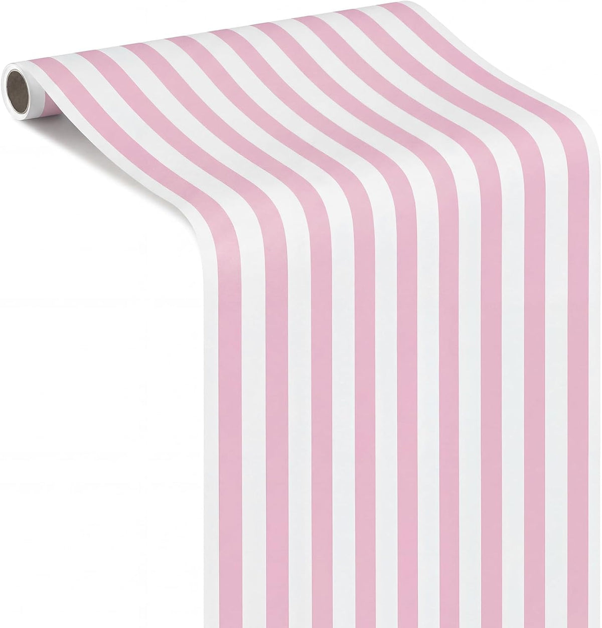 Striped Table Runner Roll,Pink,50' Long X 16" Wide