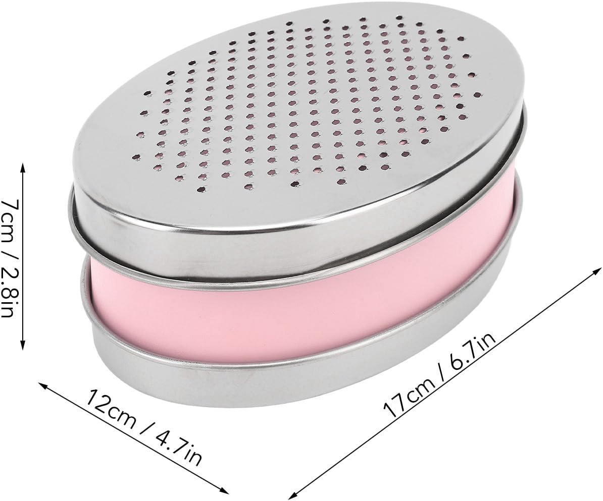 Portable Cheese Grater Stainless Steel Box Grater with Storage Container for Easy Grating in Home Kitchen (Pink), #013, Jeffergardenox1nhivue3-13