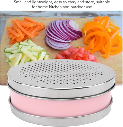 Portable Cheese Grater Stainless Steel Box Grater with Storage Container for Easy Grating in Home Kitchen (Pink), #013, Jeffergardenox1nhivue3-13