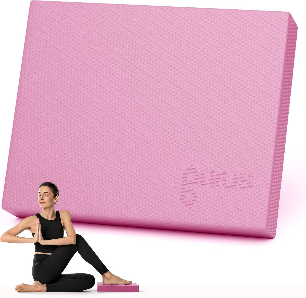 Balance Pad – High-Density Foam Balance Pad Physical Therapy for Stability & Strength, Exercise Foam Pad for Balancing, Non-Slip Lightweight Trainer for Home Gym & Rehab (Blue)
