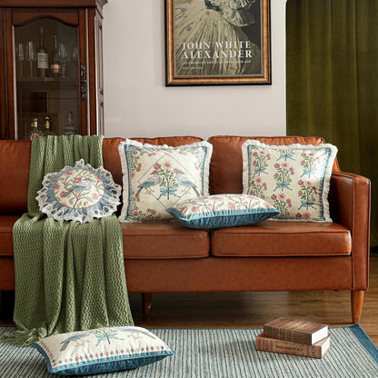 Designer French Velvet Throw Pillow Cover,Set of 4,-MontebourgABCE