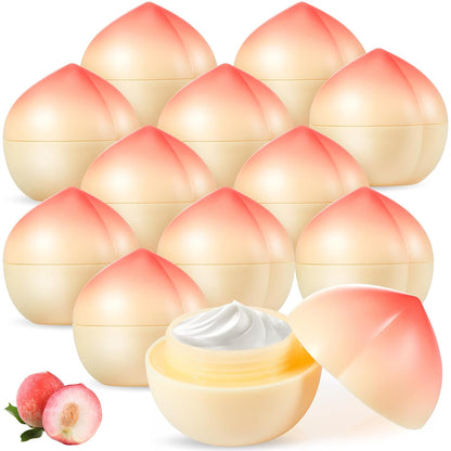 12 Pack Peach Hand Cream Set for Women, Cute Fruit Lotion, Peach Themed Gifts, Party Favors, Bulk Hand Lotions