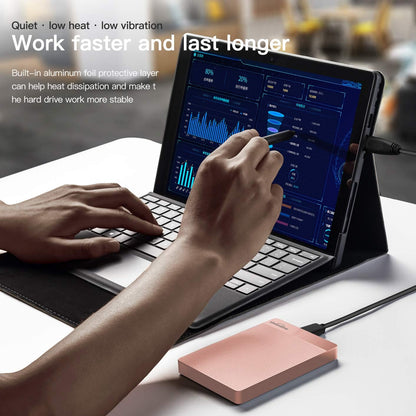 500GB Ultra Slim Portable External Hard Drive HDD-USB 3.0