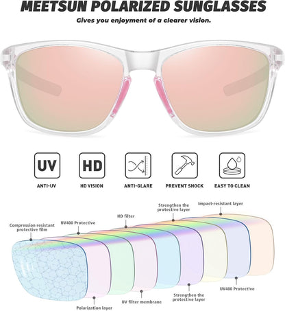 Polarized Sports Sunglasses for Women Men Driving Running Cycling Fishing Sun Glasses UV400 Protection