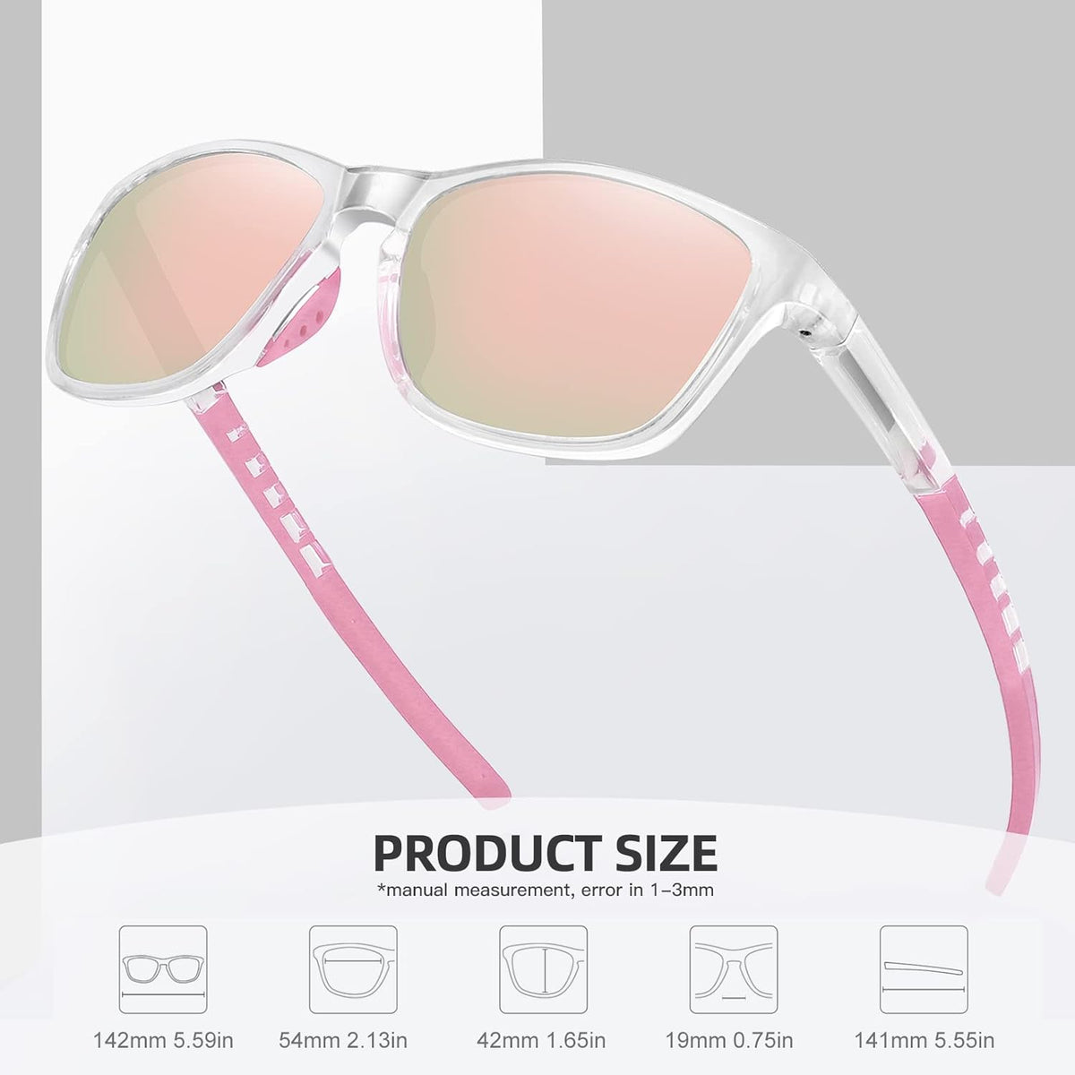 Polarized Sports Sunglasses for Women Men Driving Running Cycling Fishing Sun Glasses UV400 Protection