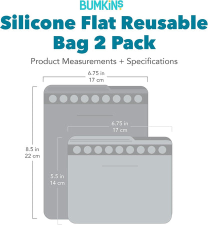 Silicone Reusable Sandwich and Snack Bags, Storage, Food Prep, Lunch Bag, Washable Zip Bag, Microwave, Freezer and Dishwasher Safe, Travel, Leak Resistant, Sticky Lining Locks Out Air (Pink)