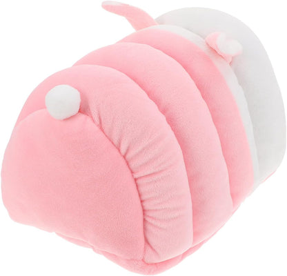 Hamster Warm Cave and Guinea Pig Cozy Nest Bed, Soft Cotton Pet Hideout for Small Animals, L Size Pink Winter Bed for Rabbits, Hedgehogs, Chinchillas, and Squirrels
