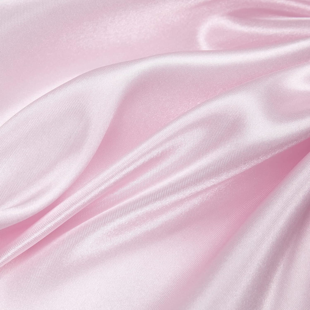 4 Pack Light Pink Satin Tablecloth 60 x 102 Inches