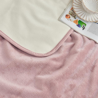 Waterproof Blanket Bed Cover 60"x80" for Adults or Pets, Dusty Pink