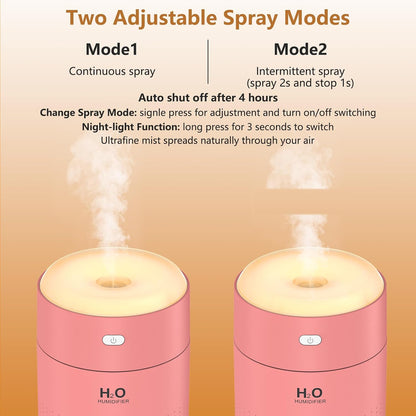 Small Humidifier for Plants, Small Plant Humidifier Indoor, Pink