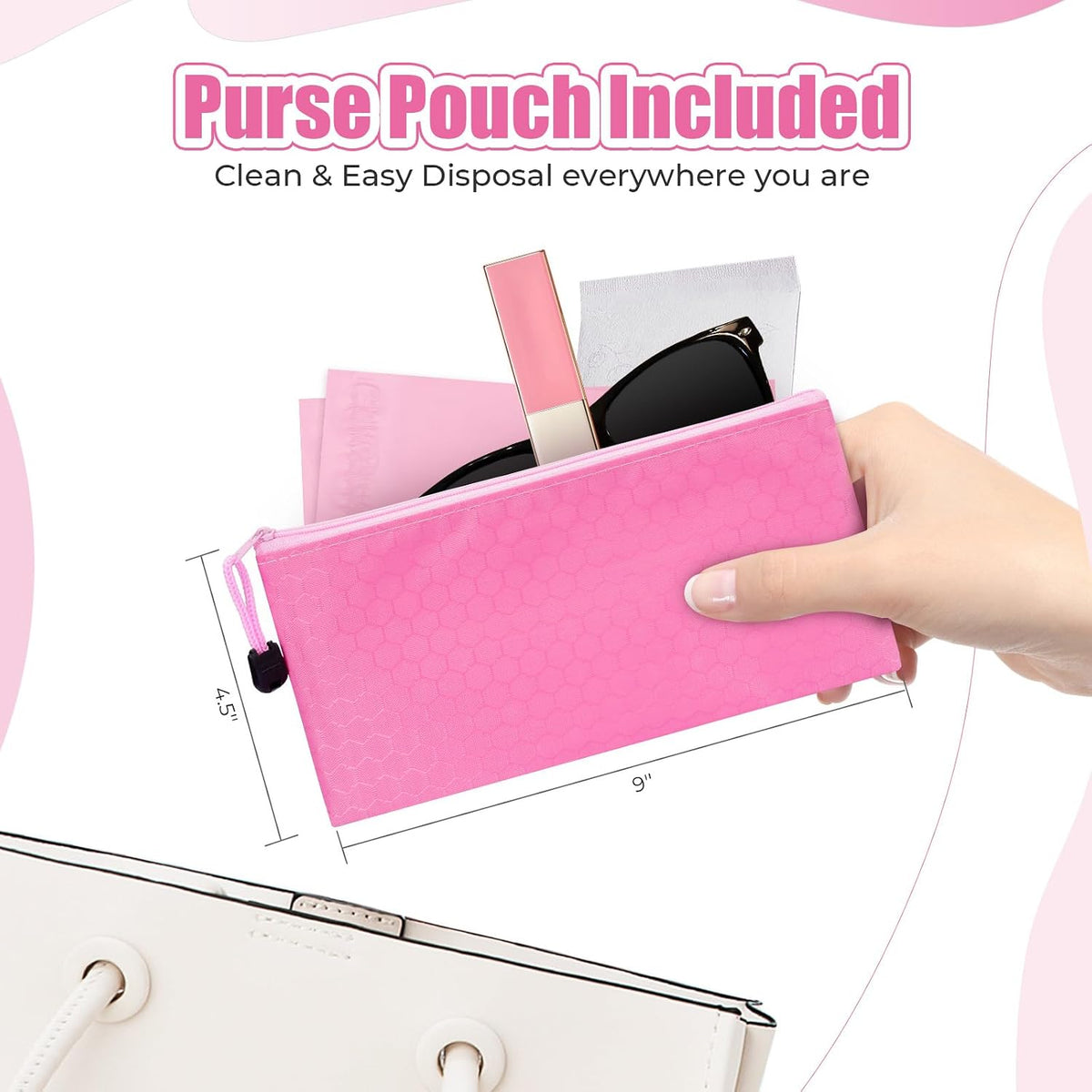 Sanitary Napkin Individual Disposal Bags, 160 Pcs Opaque Personal Care Bags