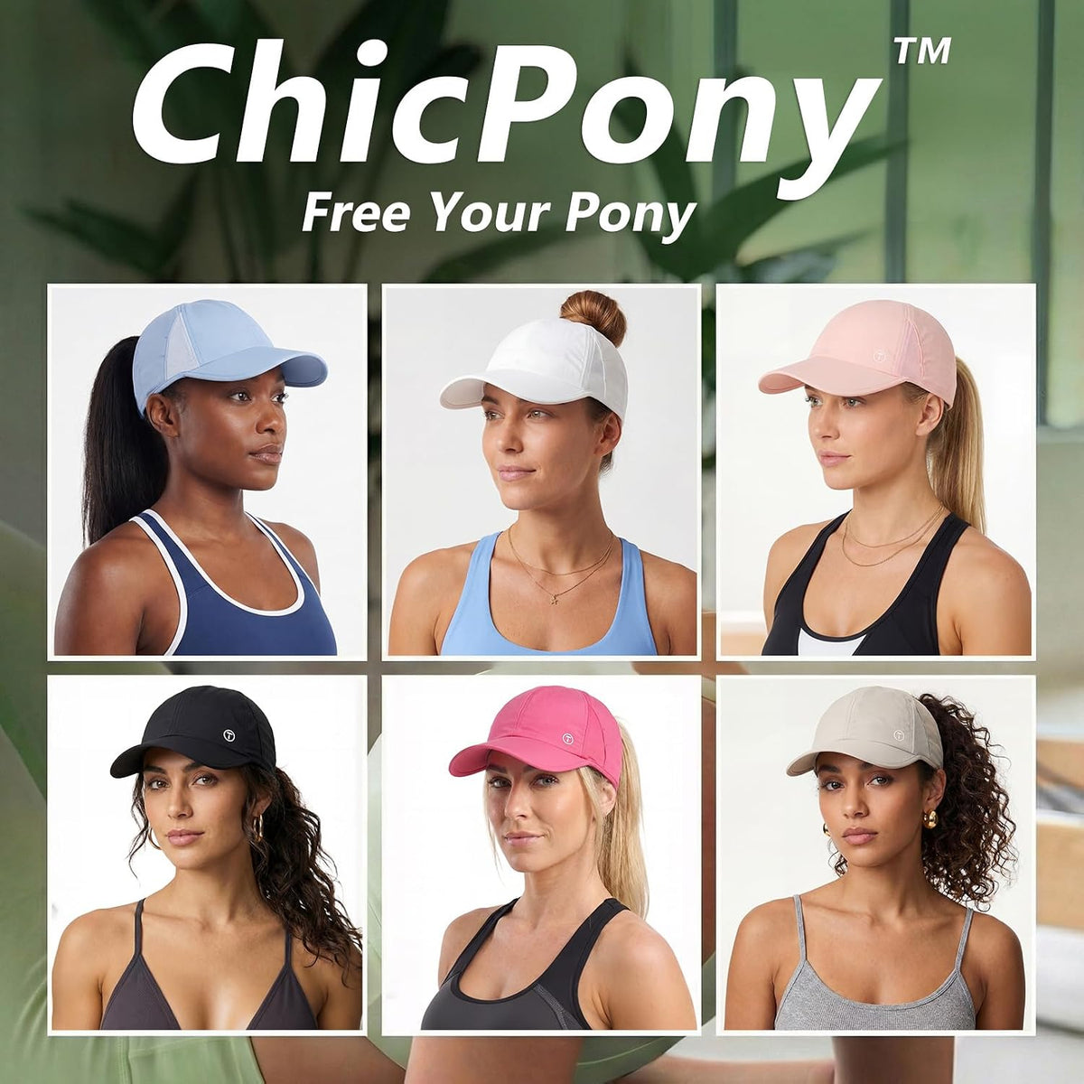 TOP-EX UPF 50+ Cooling High Ponytail Baseball Cap for Women