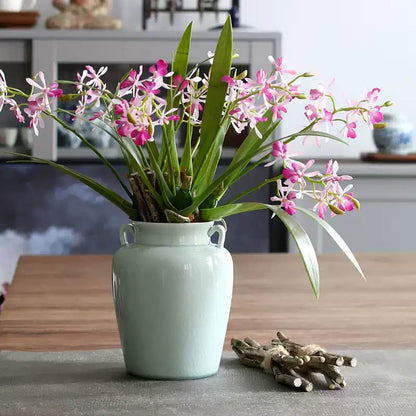 3pcs Artificial Cymbidium Orchid Flowers for Tables Centerpieces