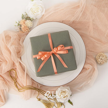 Peach Satin Ribbon Double Faced Satin 3/8 Inch x Continuous 50 Yards-Peach Ribbon for Gift Wrapping Crafts Wedding Decoration Bows Bouquet Floral Arrangement
